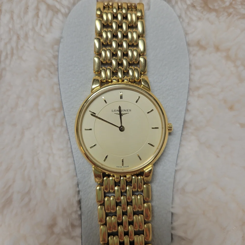 SOLD//LONGINES Watch Les Grandes Classiques L5.636.2 Quartz 18K Gold Plated T254 - Picture 3 of 12